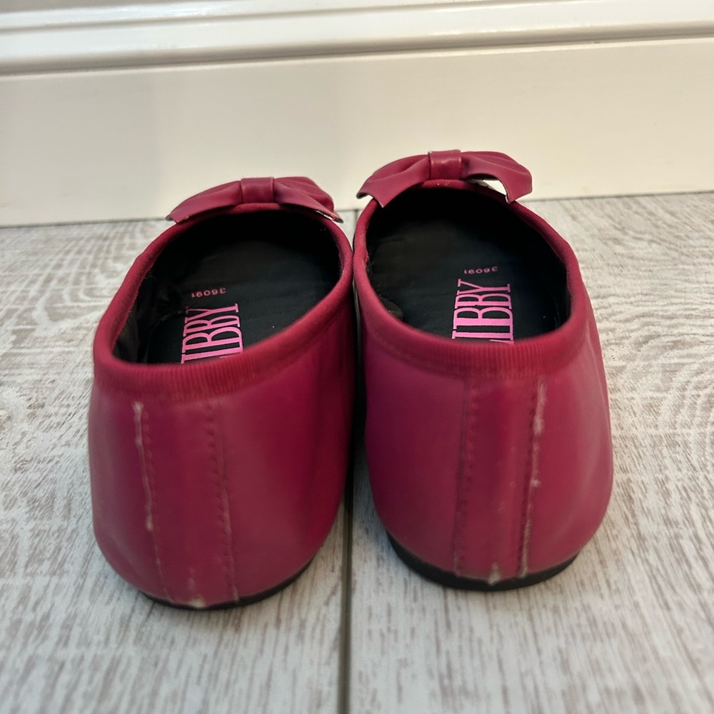 Vintage Sam & Libby Women's Dark Pink Flats - Picture 3 of 4